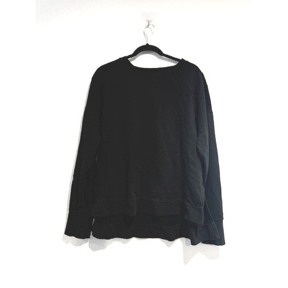Sweaty Betty After Class Sweatshirt Black Cotton Modal Pullover SB5622 Sz XL - Picture 2 of 9
